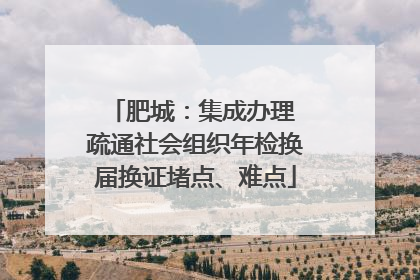 肥城：集成办理 疏通社会组织年检换届换证堵点、难点
